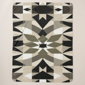 Neutral Geometric Throw Blanket for Modern Living 