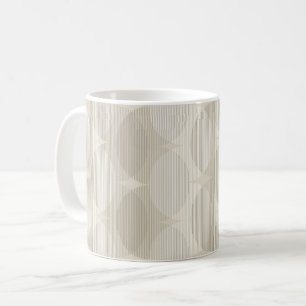 Neutral geometric waves coffee mug