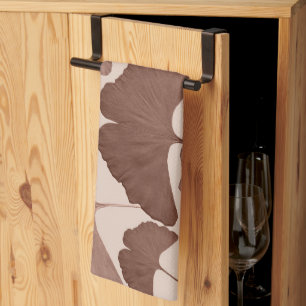 Neutral Ginkgo Botanical Dream 1 Tea Towel