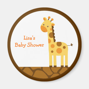 Neutral Giraffe Party Favour Magnets