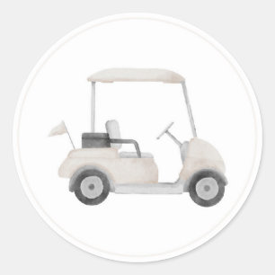 Neutral golf cart sticker