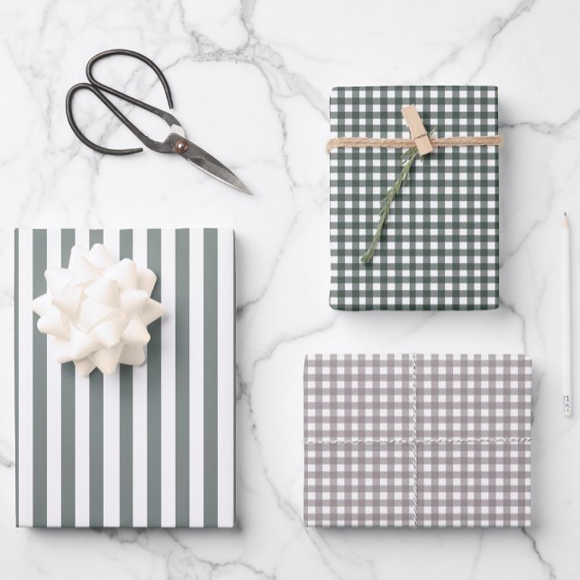 Neutral Green Bundle Christmas Wrapping Paper (Creator Uploaded)