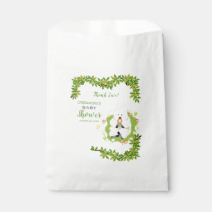 Neutral Green Lamb Baby Shower Favour Bags