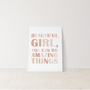 Neutral Inspirational Affirmation Poster for Kids