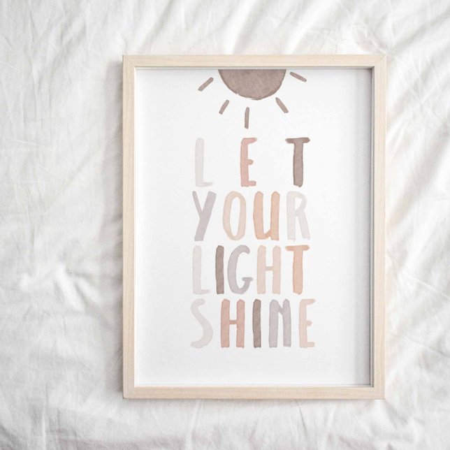 Neutral let your light shine poster (Creator Uploaded)