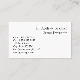 Neutral Medical Professional Business Card