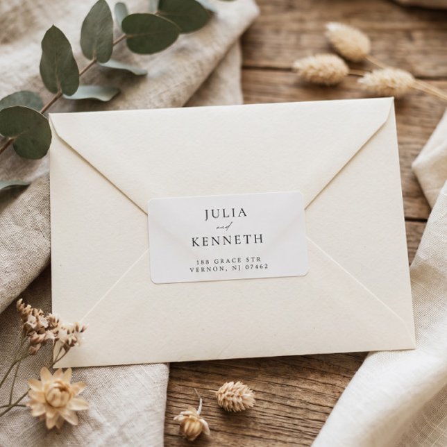 Neutral Minimal Calligraphic Wedding Label (Creator Uploaded)