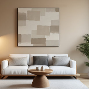 Neutral Minimalist Abstract Texture Wall Art