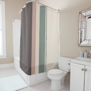 Neutral Minimalist Striped – Simple and Sleek Shower Curtain