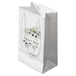 Neutral Modern Bold Wedding Small Gift Bag