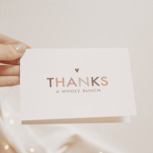 Neutral Modern Gender Neutral Thank You Card
