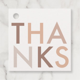 Neutral Modern Gender Neutral Thank You Favour Tags