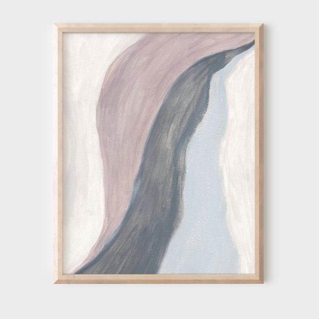 Neutral modern minimalist abstract art Poster (Creator Uploaded)