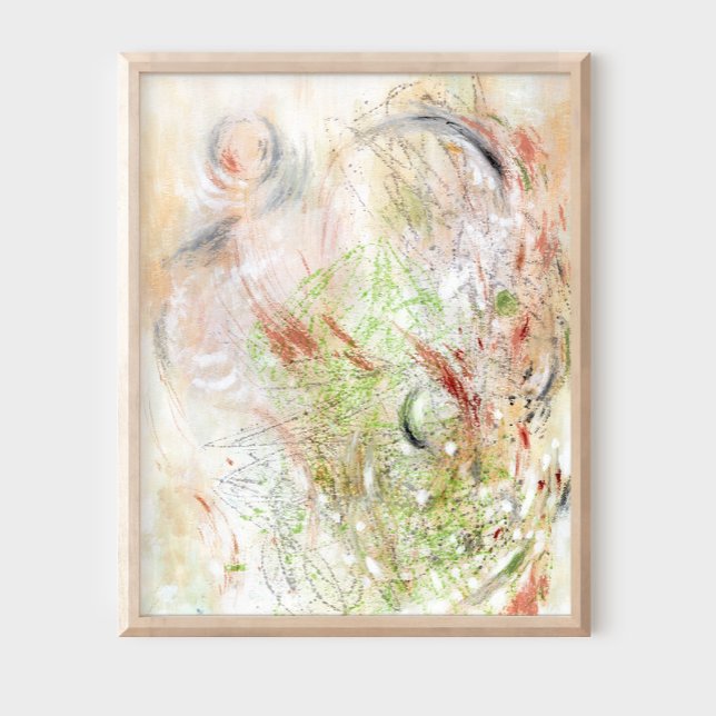 Neutral modern minimalist abstract art Poster (Creator Uploaded)