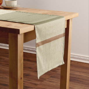 Neutral Modern Stripes Short Table Runner