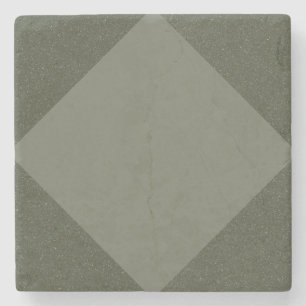 Neutral Moss Green Stone Coaster – Customisable