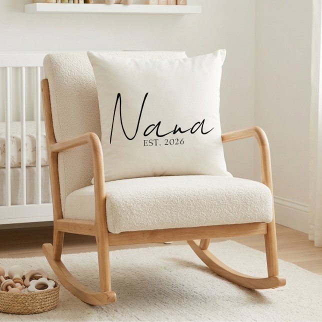Neutral Nana EST Year Keepsake Family Script Cushion (Creator Uploaded)