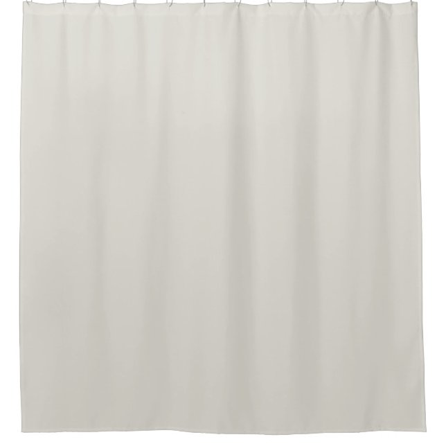 Neutral Off White Solid Colour Gilded Linen 6002-1 Shower Curtain (Front)