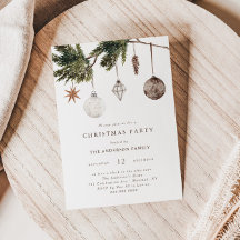 Neutral Ornaments Christmas Party