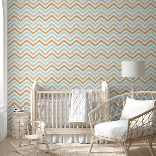 Neutral Pastel Chevron Pattern Wallpaper