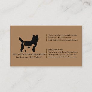 Neutral Pet Memorial Support Business Card