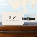 Neutral Professional Simple Monogram Minimalist Luggage Tag<br><div class="desc">Introducing our Elegant Professional Simple Monogram Minimalist Collection: Elevate your style with timeless sophistication and understated elegance. Crafted with meticulous attention to detail, this collection features minimalist designs adorned with your personalised monogram. Each piece exudes professionalism and refinement, perfect for making a lasting impression in any setting. From sleek stationery...</div>