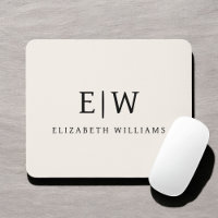 Neutral Professional Simple Monogram Minimalist