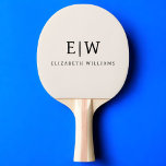 Neutral Professional Simple Monogram Minimalist Ping Pong Paddle<br><div class="desc">Introducing our Elegant Professional Simple Monogram Minimalist Collection: Elevate your style with timeless sophistication and understated elegance. Crafted with meticulous attention to detail, this collection features minimalist designs adorned with your personalised monogram. Each piece exudes professionalism and refinement, perfect for making a lasting impression in any setting. From sleek stationery...</div>