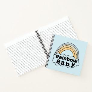 Neutral Rainbow Baby Birth Blessing Birth Miracle Notebook