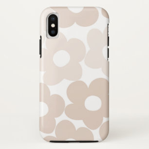 Neutral Retro Daisies #1 #floral #decor #wall #art iPhone X Case