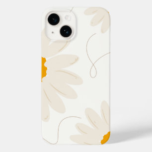 Neutral Retro Daisy Floral Case-Mate iPhone 14 Case