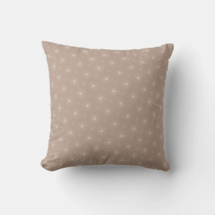 Neutral Rose with Small White Flowers Cushion
