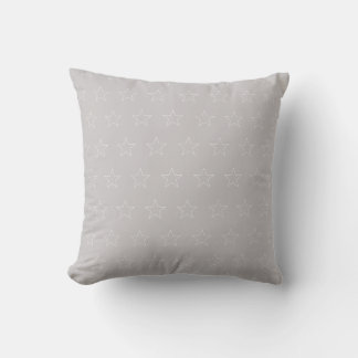 Neutral Rose with Small White Stars Cushion