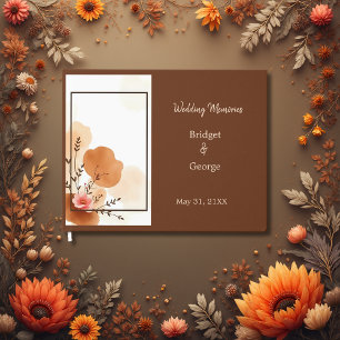 Neutral rustic Botanical Wedding Guest Book