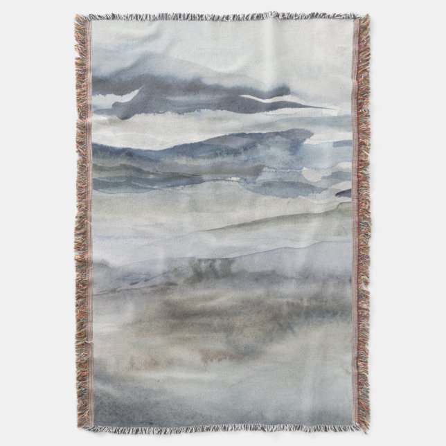 Neutral Salt Spray Throw Blanket (Front Vertical)