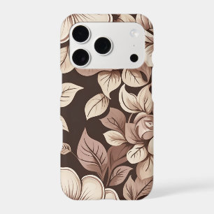 Neutral Sepia Floral Botanical Apple iPhone 17 Pro