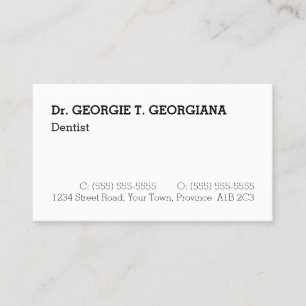 Neutral, Simple, and Conservative Business Card