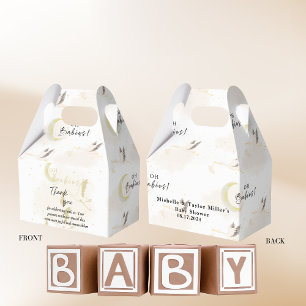 Neutral Stork, Oh Twin Babies Favour Box