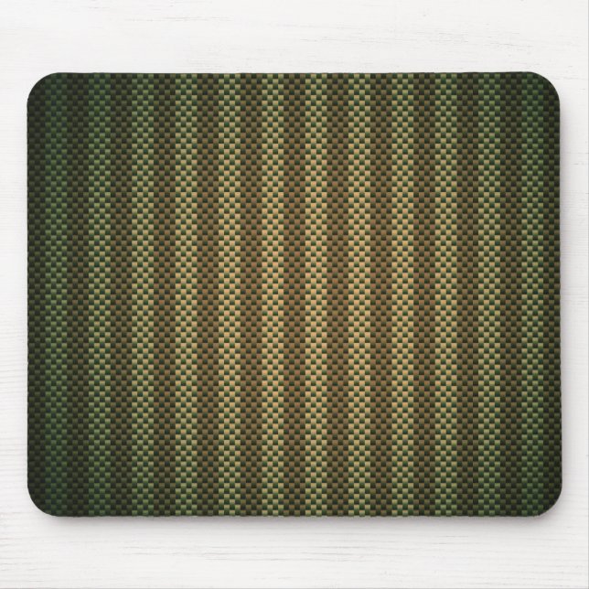 Neutral striped carbon fibre patterned mouse mat (Front)