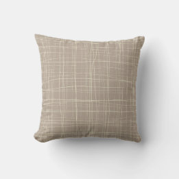 Neutral striped cushion