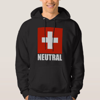 NEUTRAL (Swiss Flag) Hooded Sweatshirt