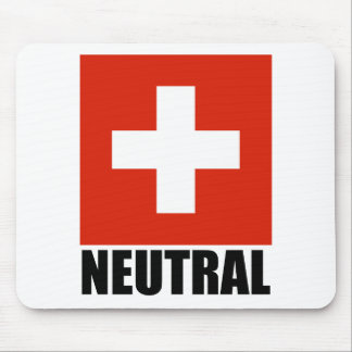 NEUTRAL (Swiss Flag) Mousepad
