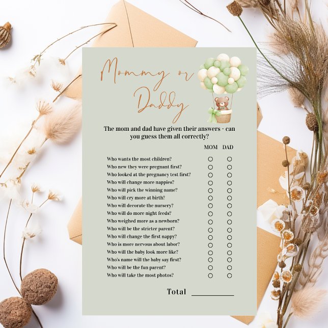 Neutral Teddy Bear Oh Baby Mummy or Daddy (Creator Uploaded)