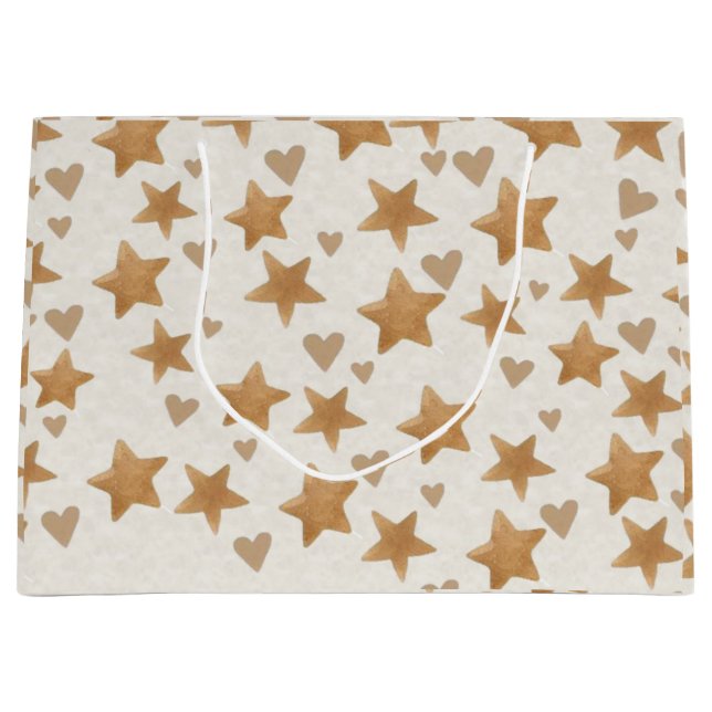 Neutral Teddy Gender Reveal - Gift Bag (Front)