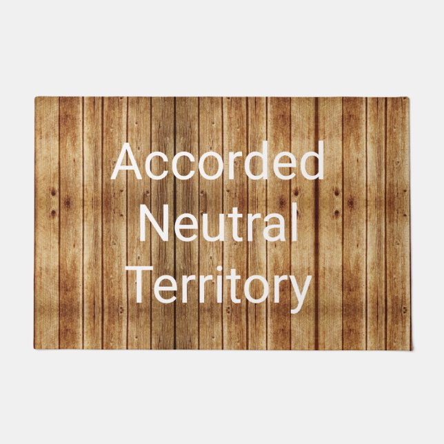 Neutral Territory Custom Doormat Blonde (Front)