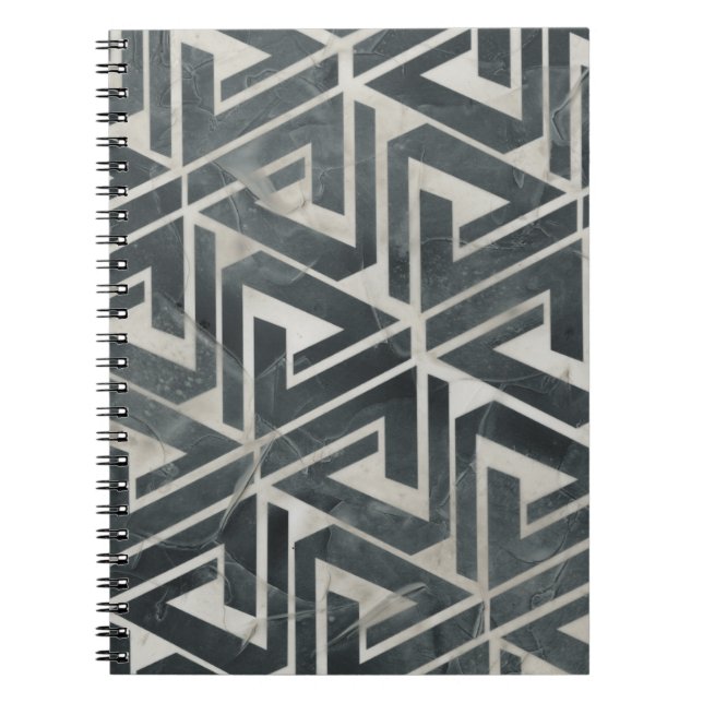 Neutral Tile Collection - Geometric Notebook (Front)