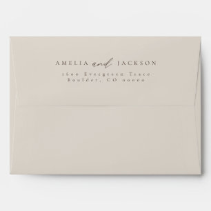 Neutral Tone Return Address Envelope