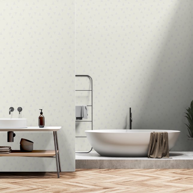 Neutral Tones Abstract Trees Wallpaper (Bathroom)