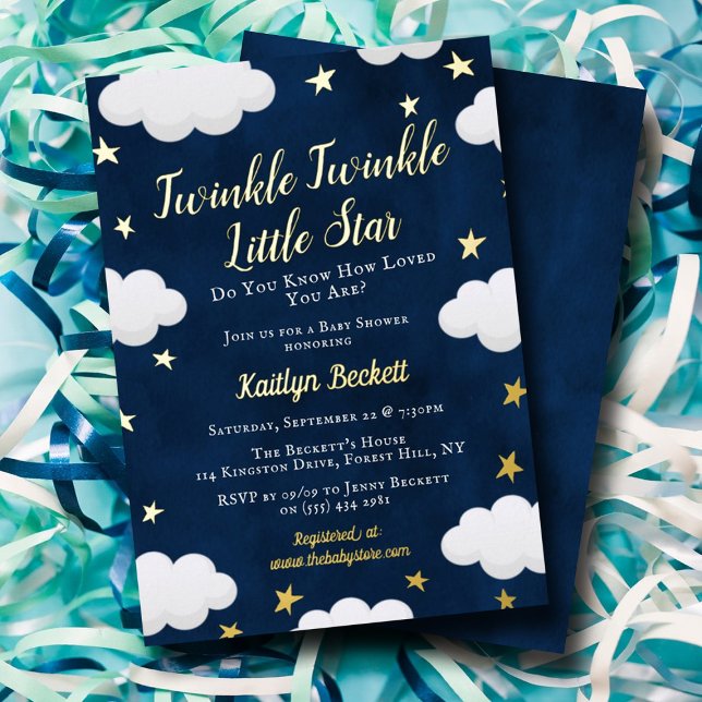 Neutral Twinkle Little Star Baby Shower Real (Creator Uploaded)