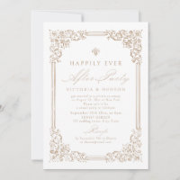 Neutral Vintage Frame Happily Ever After Party